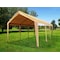 Impact Canopy Heavy Duty Carort 10In8 FT x20In, 8 Legs, Steel Pipes, Tan Cover with Leg Skirts 070018009 - alternate 4